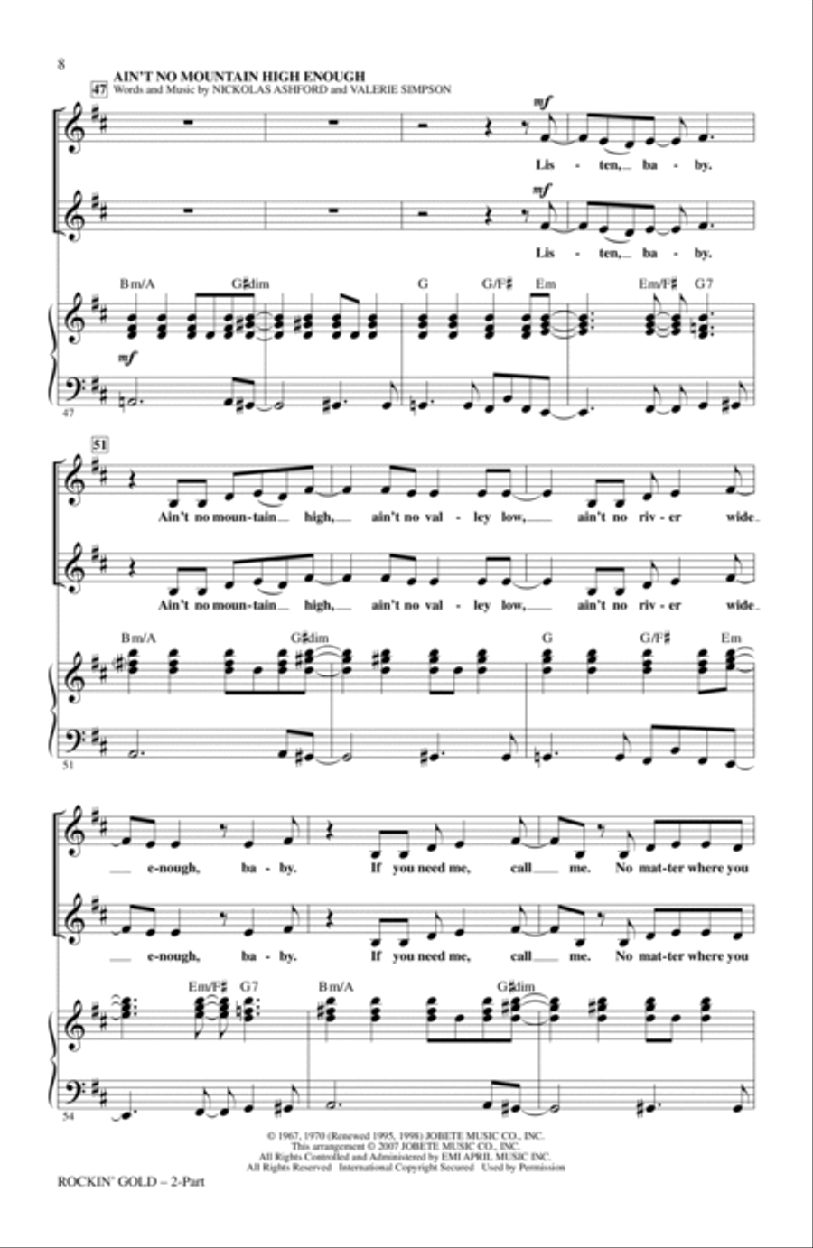 Rockin' Gold (Medley) 2-Part scores gallery preview page 6