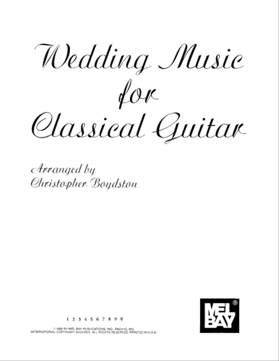 Wedding Music for Classical Guitar