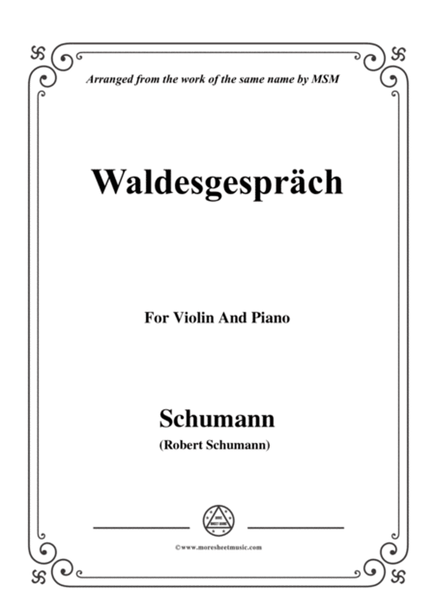 Schumann-Waldcsgespräch,for Violin and Piano image number null