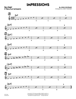 Impressions (arr. Mike Tomaro) - C Solo Sheet