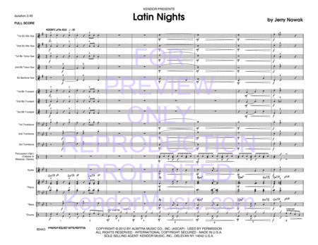 Latin Nights (Full Score)