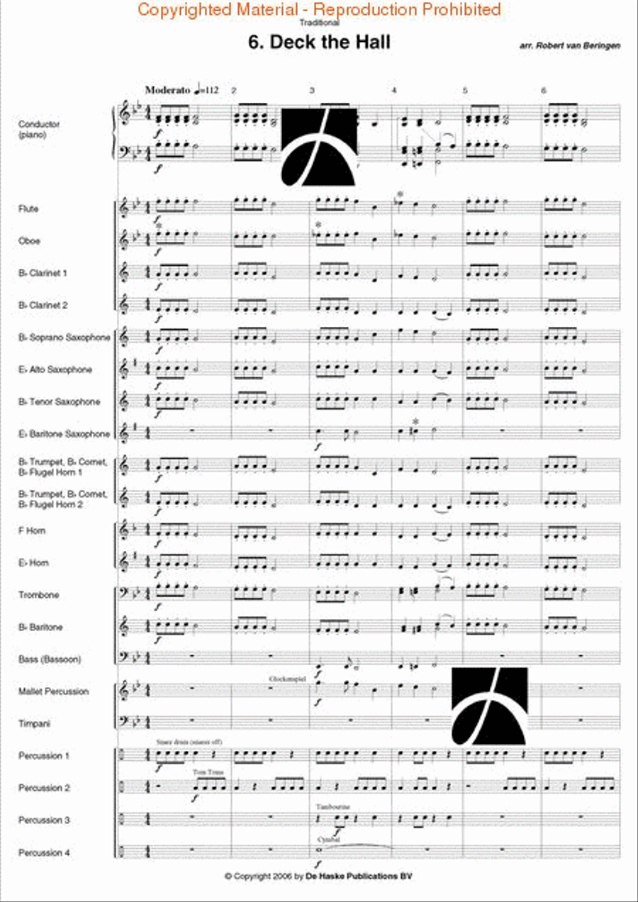 Band Time Christmas Concert Band scores gallery preview page 55