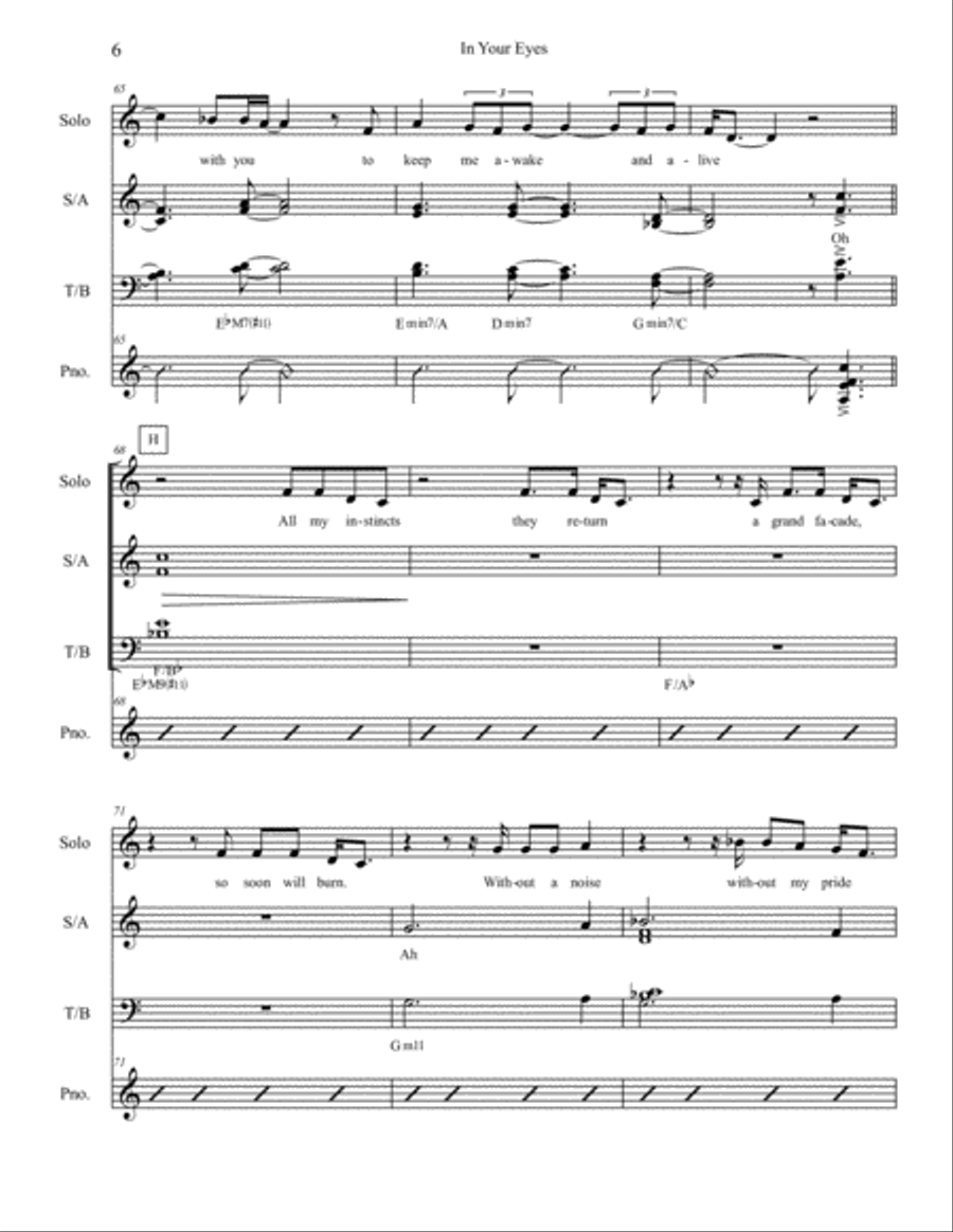 In Your Eyes 4-Part scores gallery preview page 6