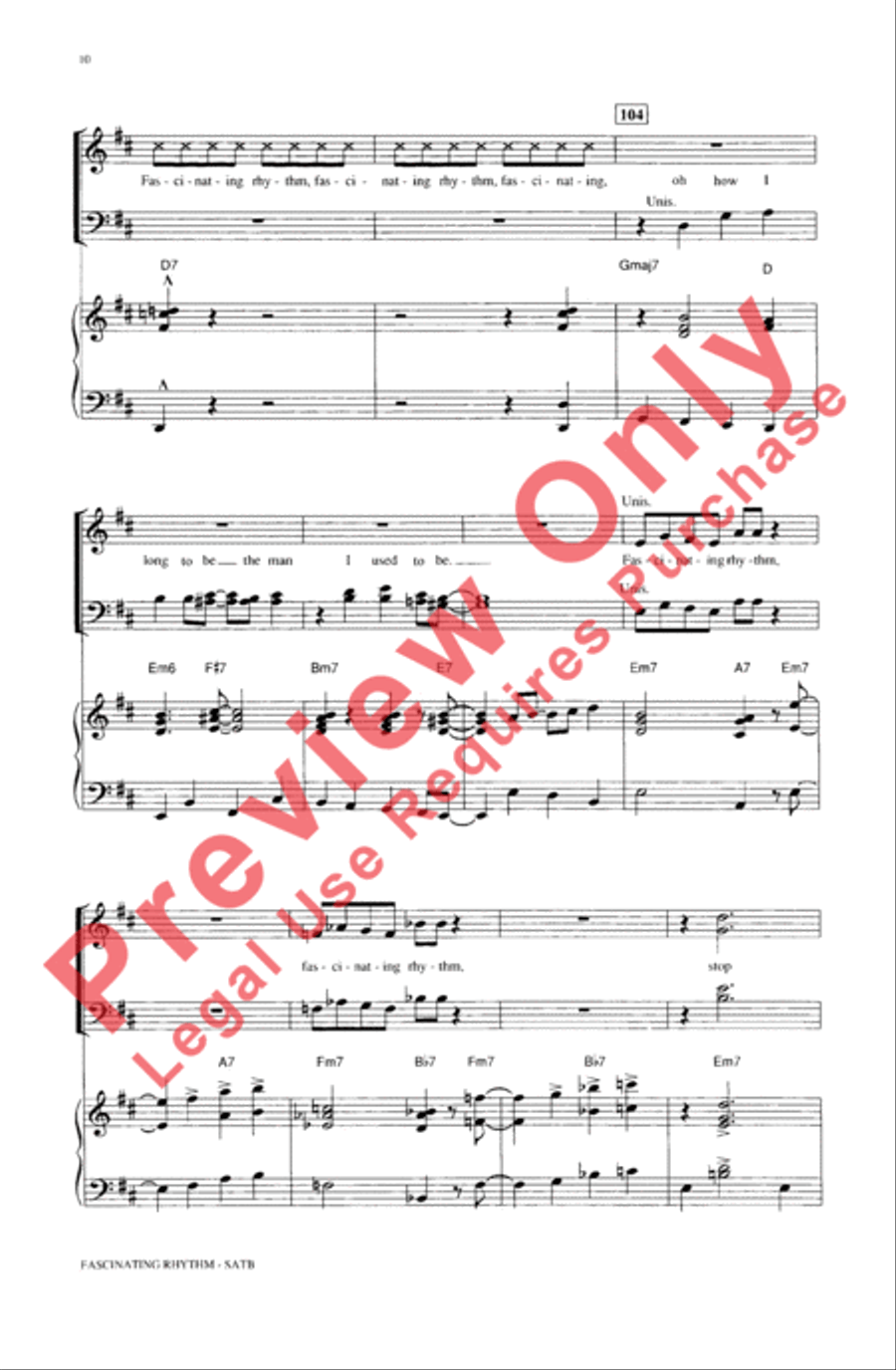 Fascinating Rhythm 4-Part scores gallery preview page 10