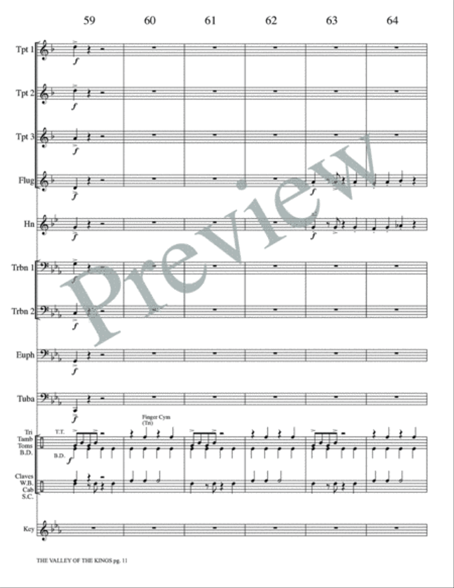 The Valley of the Kings The Valley of the Kings Small Ensemble scores gallery preview page 13