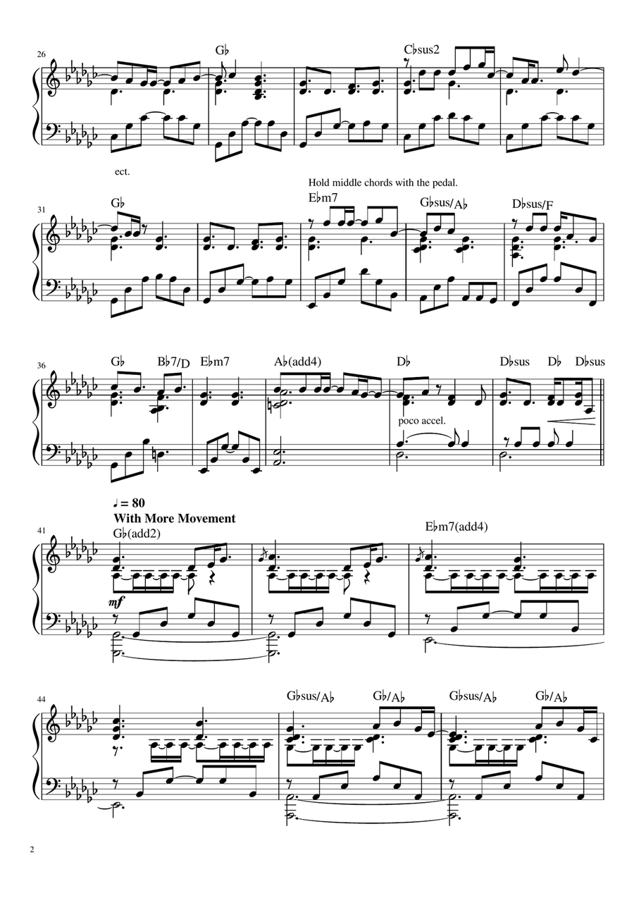 Only Us Piano Solo scores gallery preview page 2