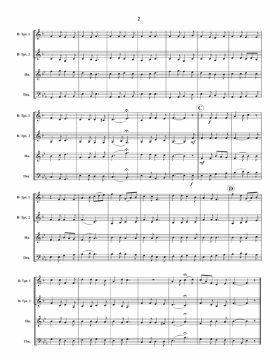 Good Christian Friends, Rejoice Horn scores gallery preview page 3