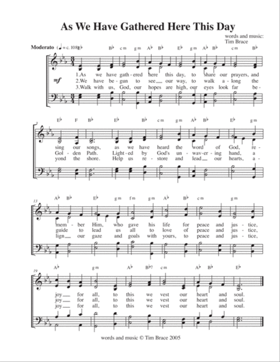 Two Congregational Hymns Unison Choir scores gallery preview page 2