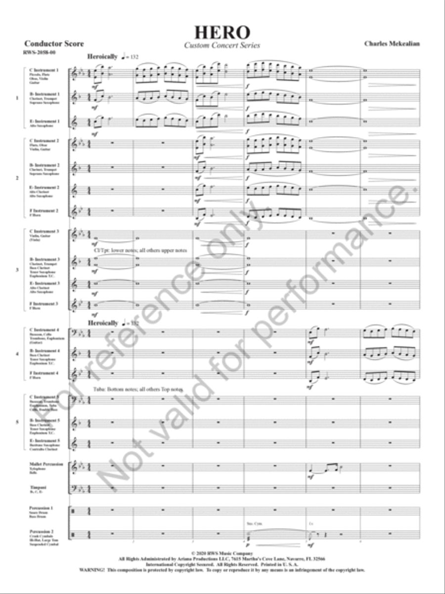 Hero Concert Band scores gallery preview page 4