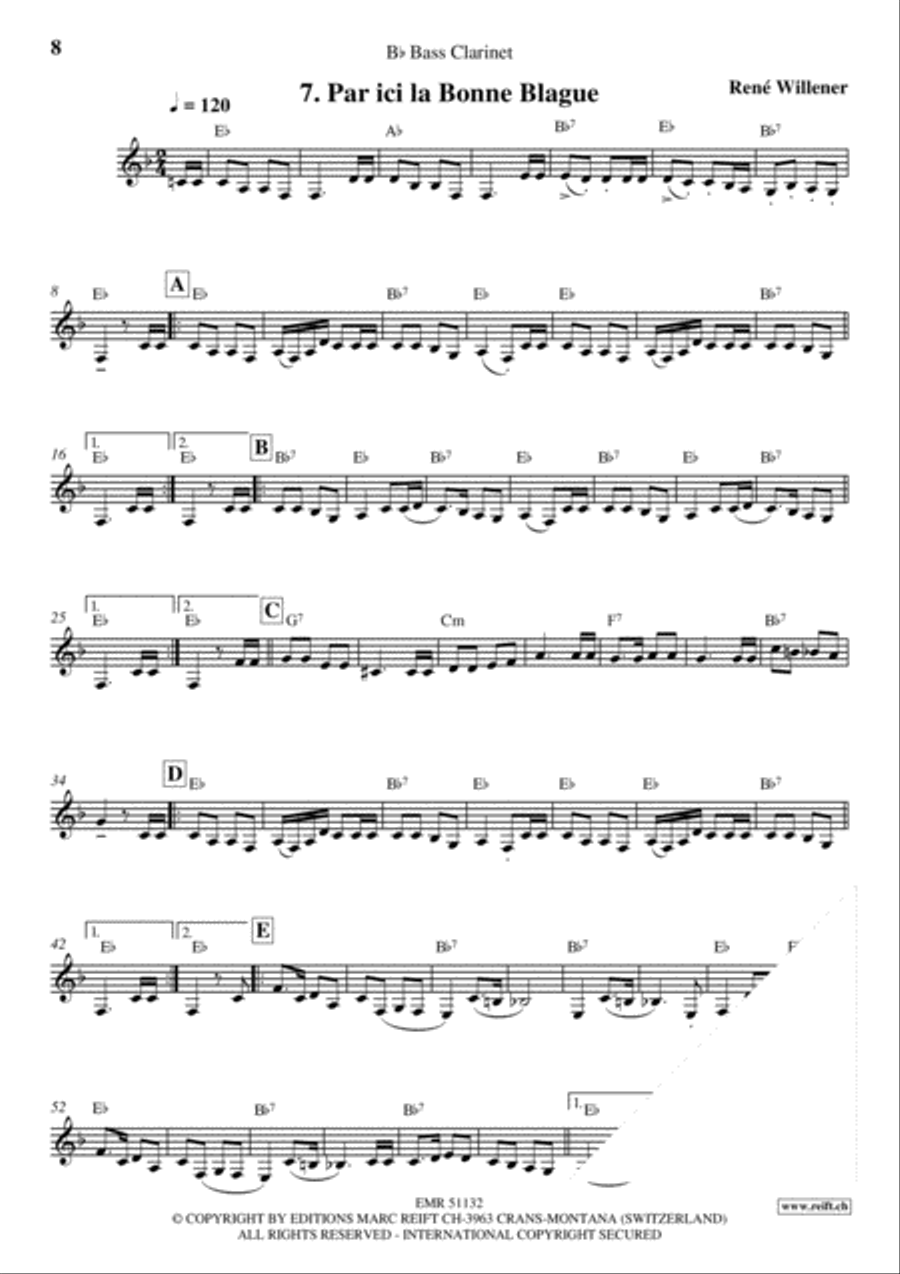 La Fete au Chalet Volume 3 Bass Clarinet scores gallery preview page 9