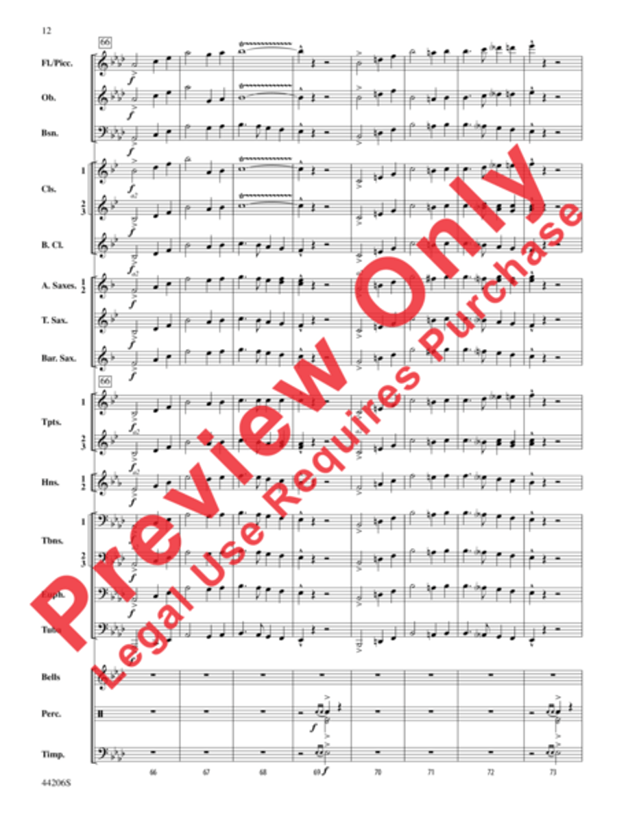 March America Concert Band scores gallery preview page 13