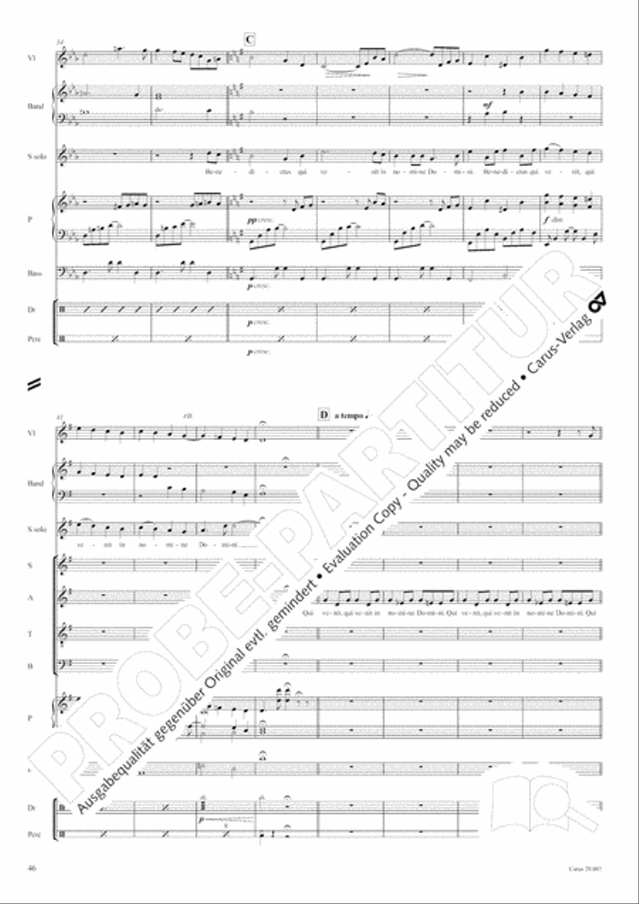 Missa latina 4-Part scores gallery preview page 47