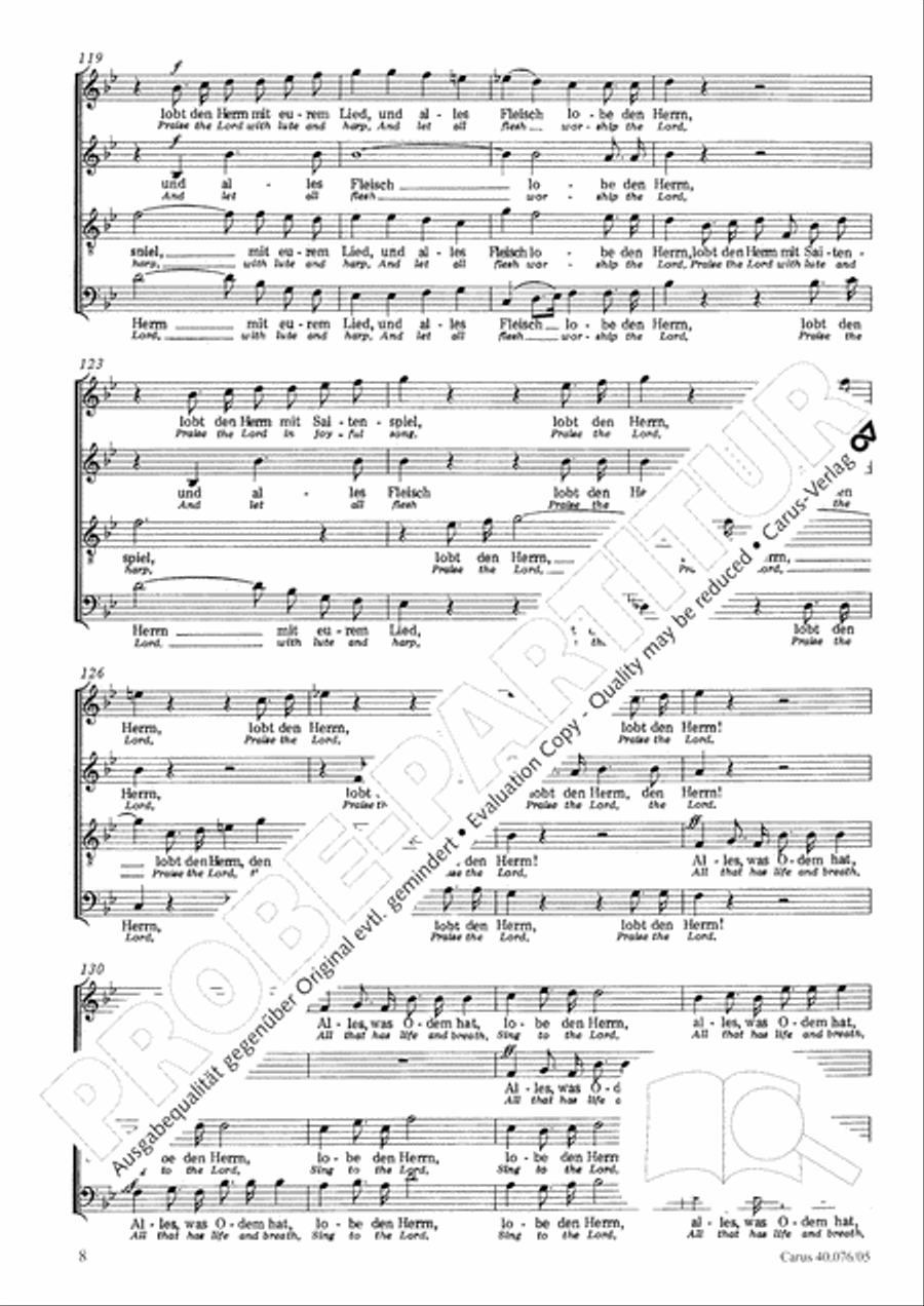 Hymn of Praise, MWV A 18 Hymn of Praise, MWV A 18 SSAATB scores gallery preview page 10