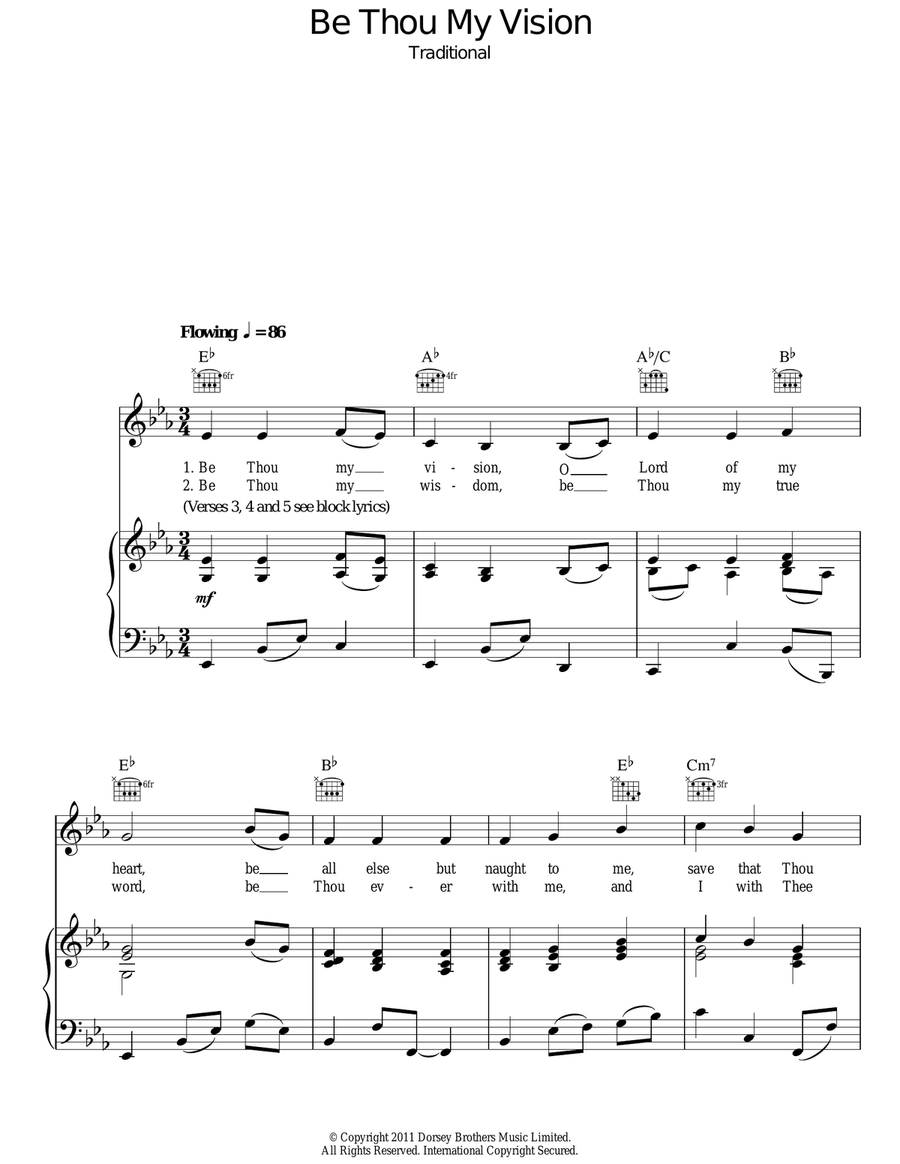 Be Thou My Vision Guitar scores gallery preview page 1