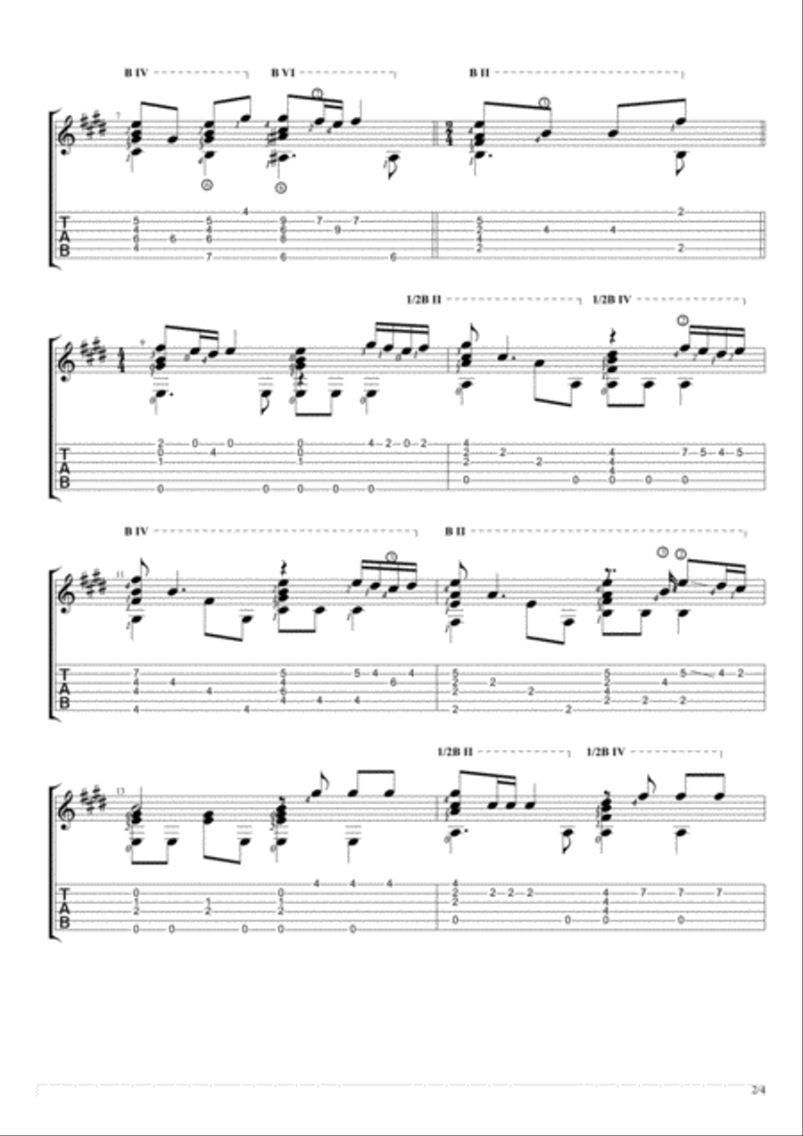 You Are The Love Of My Life Guitar Tablature scores gallery preview page 2