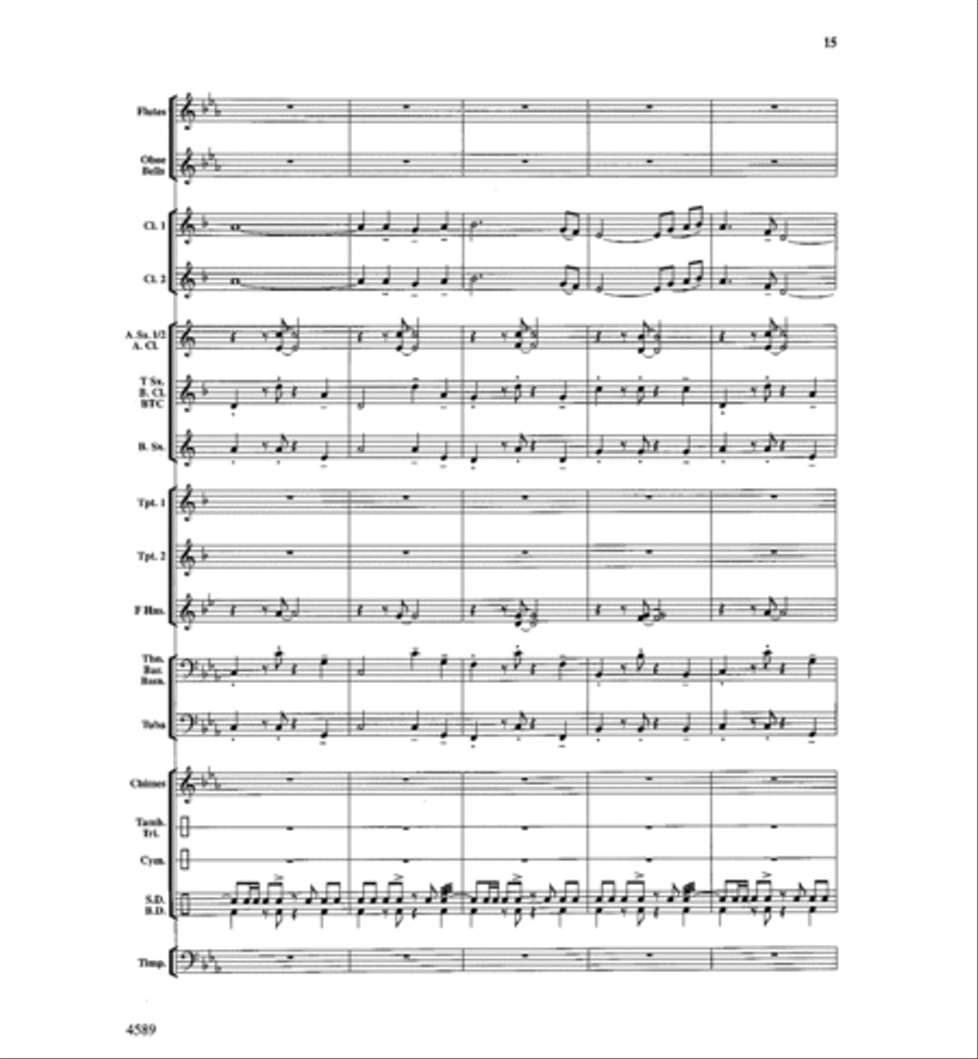 Copper Mountain Legend Concert Band scores gallery preview page 16