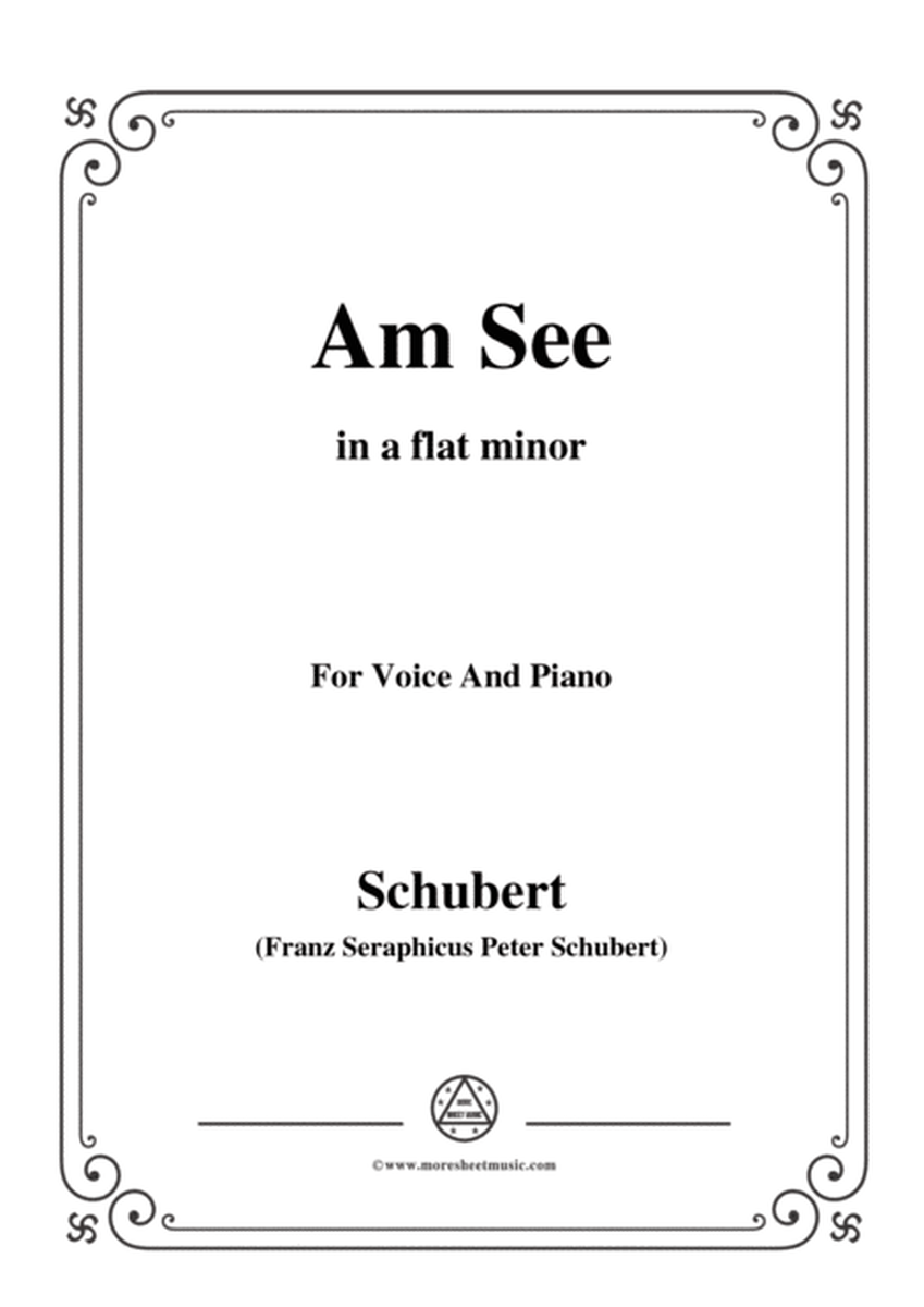 Schubert-Am See,in a flat minor,for Voice&Piano image number null