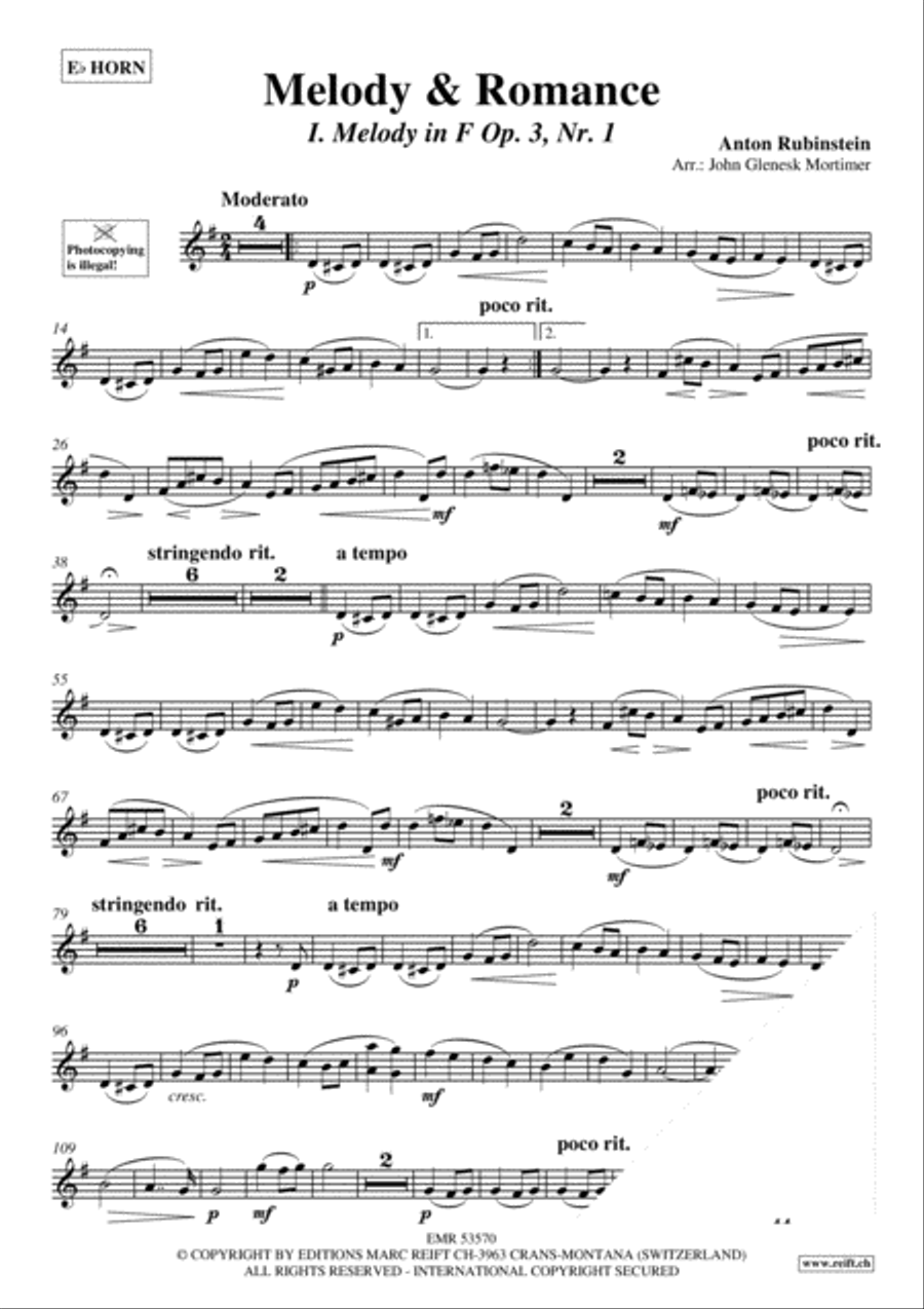 Melody & Romance Horn scores gallery preview page 3
