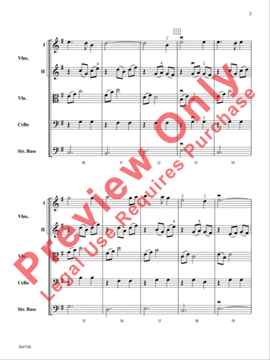 Two Irish Folk Songs String Orchestra scores gallery preview page 4