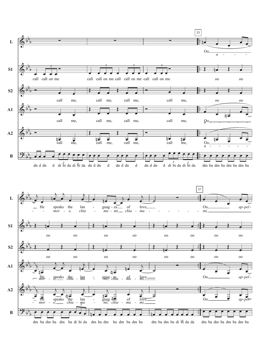 Call Me Divisi scores gallery preview page 5
