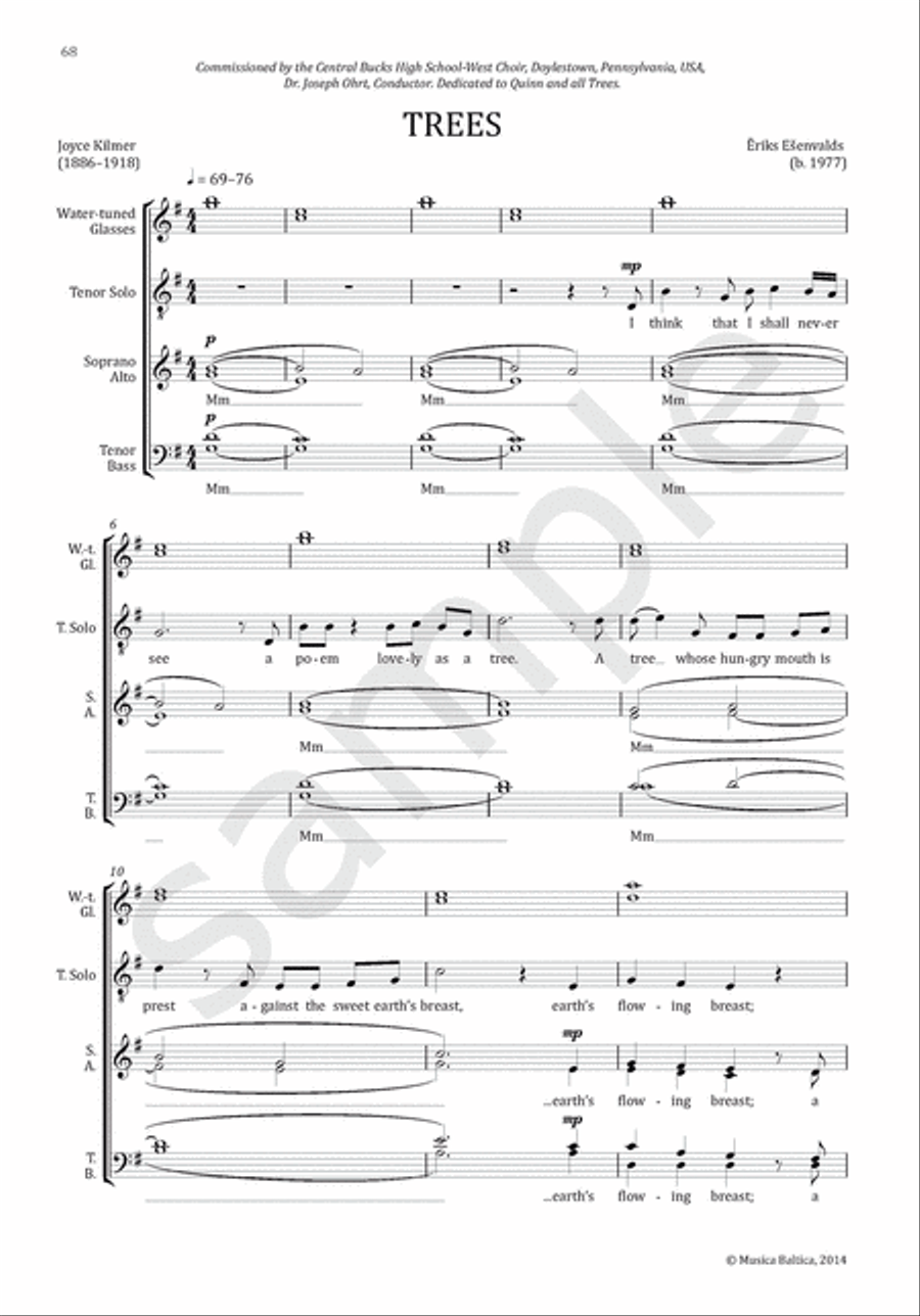 Choral Anthology 6 for Mixed Choir (SATB) 4-Part scores gallery preview page 8