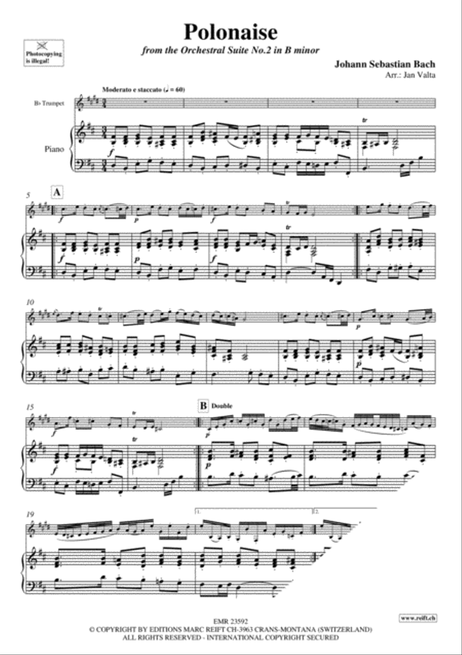 Polonaise Trumpet Solo scores gallery preview page 3