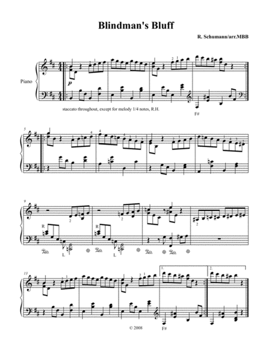 Scenes from Childhood Op.15 by Robert Schumann, for Piano Solo image number null