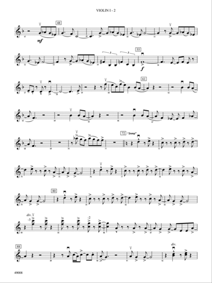 Van Halen Hits: 1st Violin Full Orchestra scores gallery preview page 2