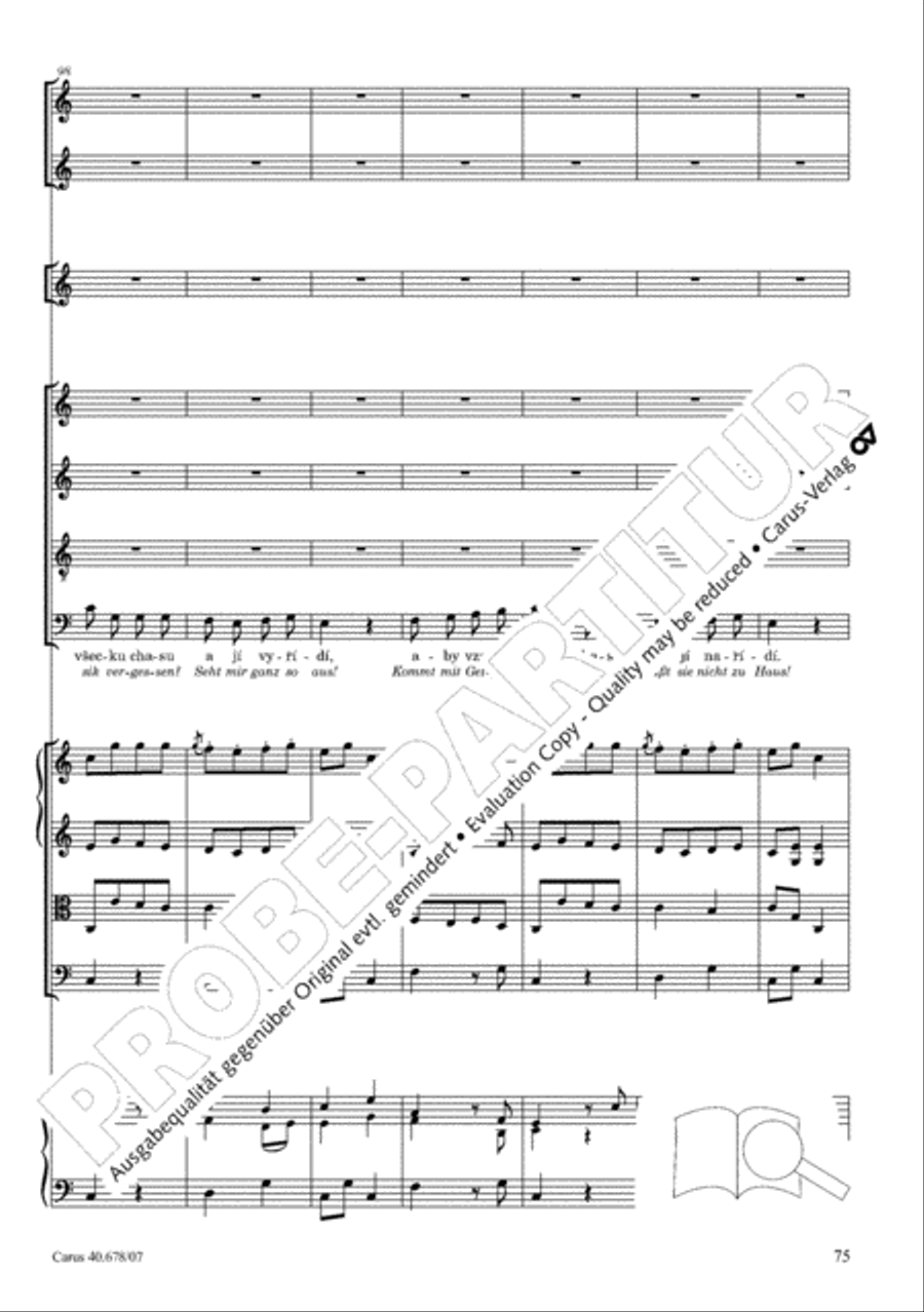 Missa pastoralis bohemica 4-Part scores gallery preview page 88