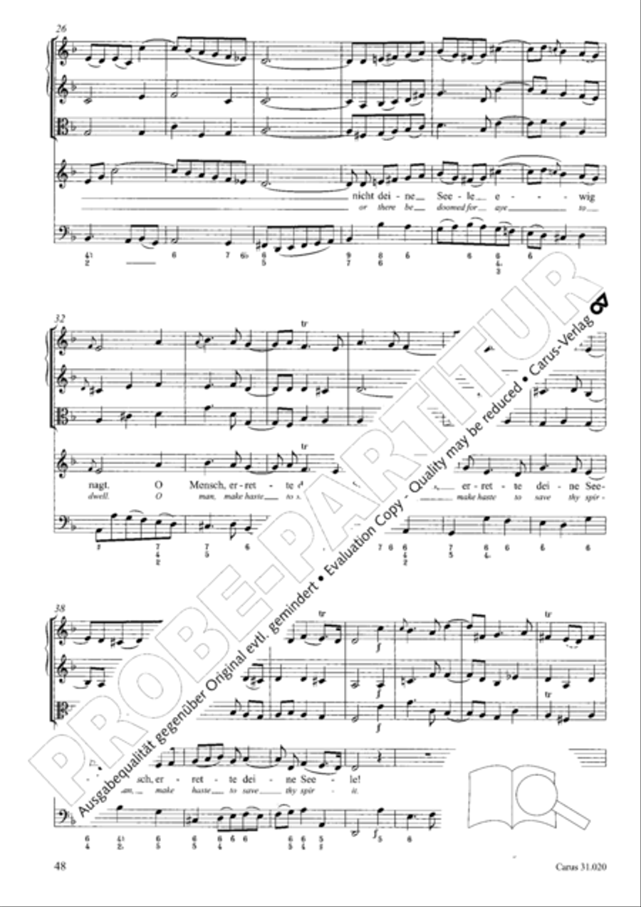 Eternity, thou thundrous word (O Ewigkeit, du Donnerwort) ATB scores gallery preview page 49