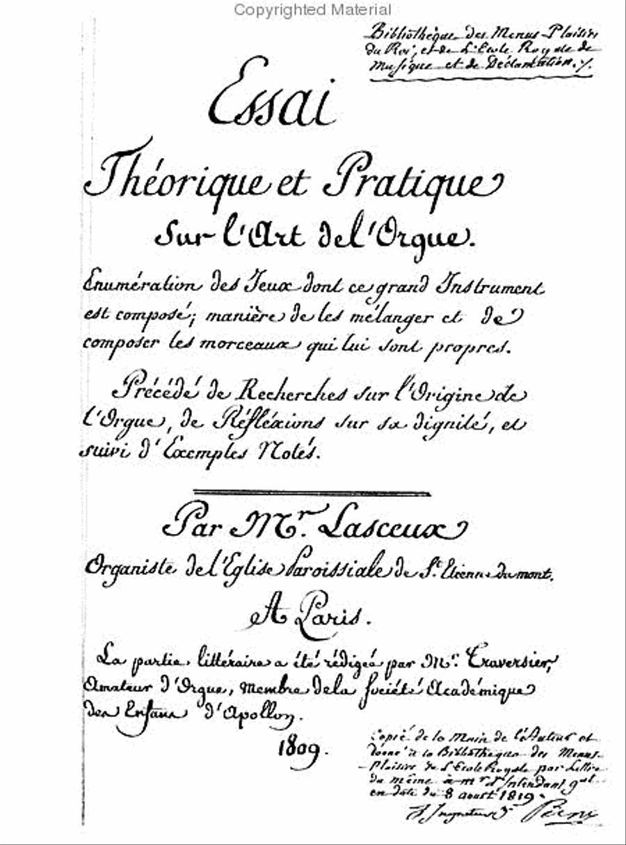 Essai theorique et pratique Organ Solo scores gallery preview page 2