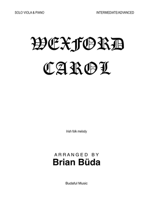Book cover for Wexford Carol - Viola solo