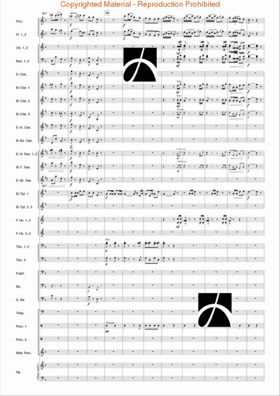 Carmen Suite Carmen Suite Concert Band scores gallery preview page 35