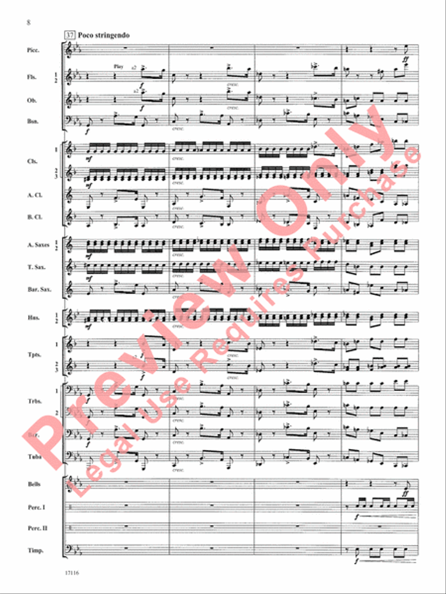 1812 Overture Concert Band scores gallery preview page 9