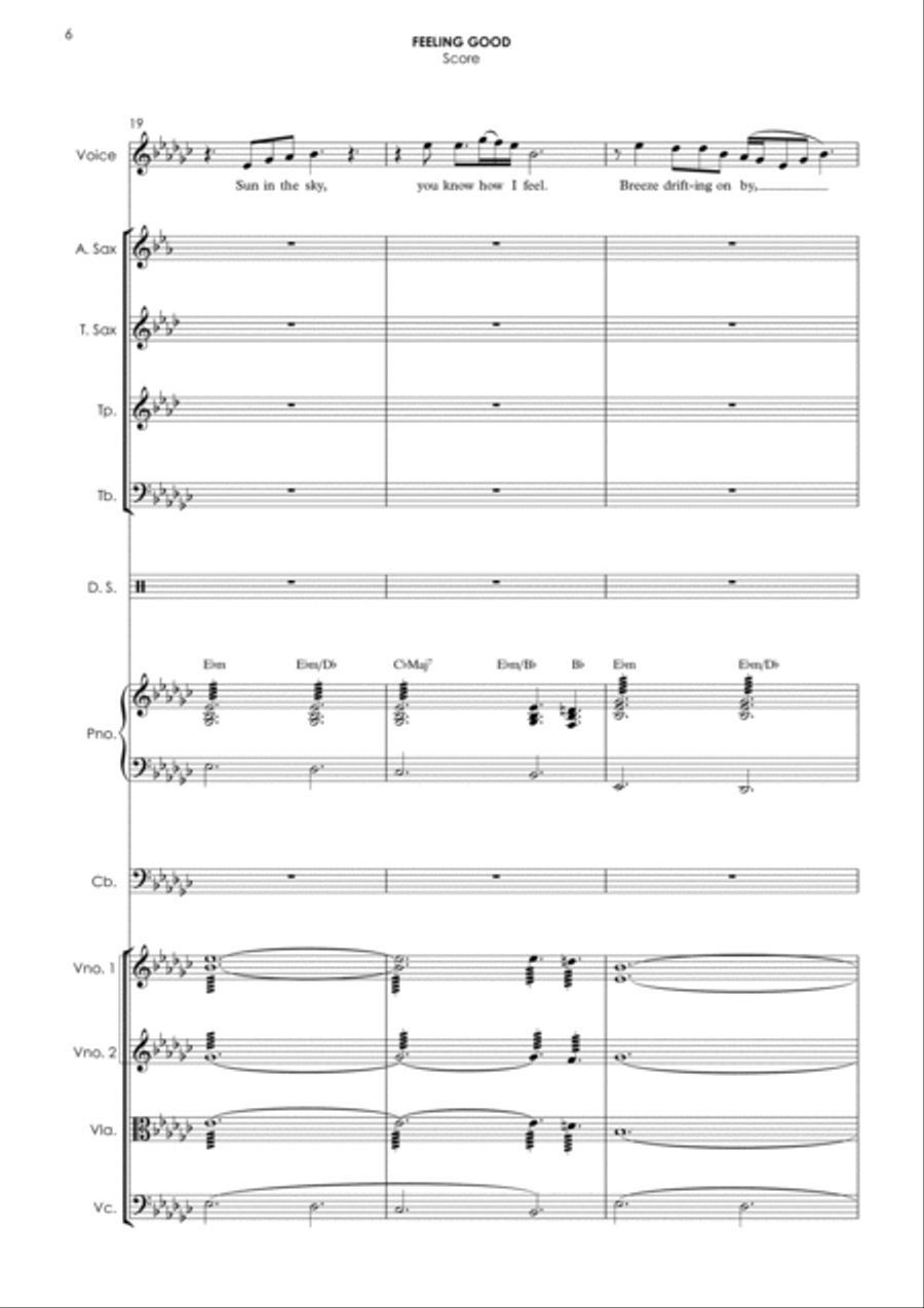 Feeling Good Jazz Ensemble scores gallery preview page 6