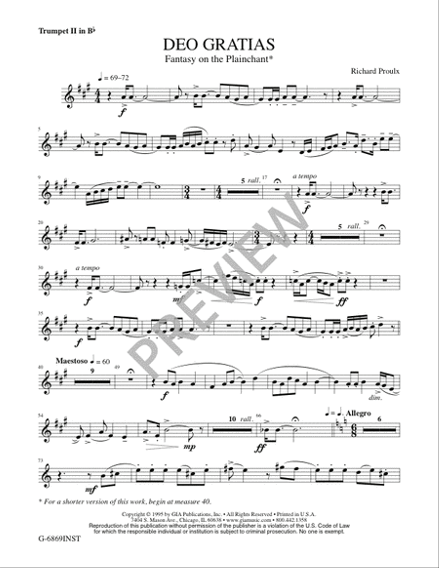 Deo Gratias Trombone scores gallery preview page 19