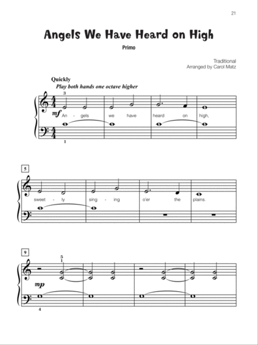 Famous & Fun Christmas Duets, Book 1 Small Ensemble scores gallery preview page 5