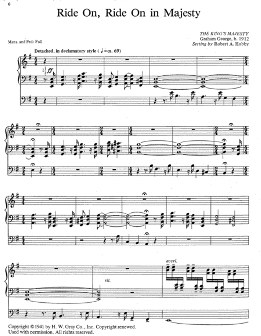 Three Lenten Hymn Settings for Organ, Set 1 Organ scores gallery preview page 4