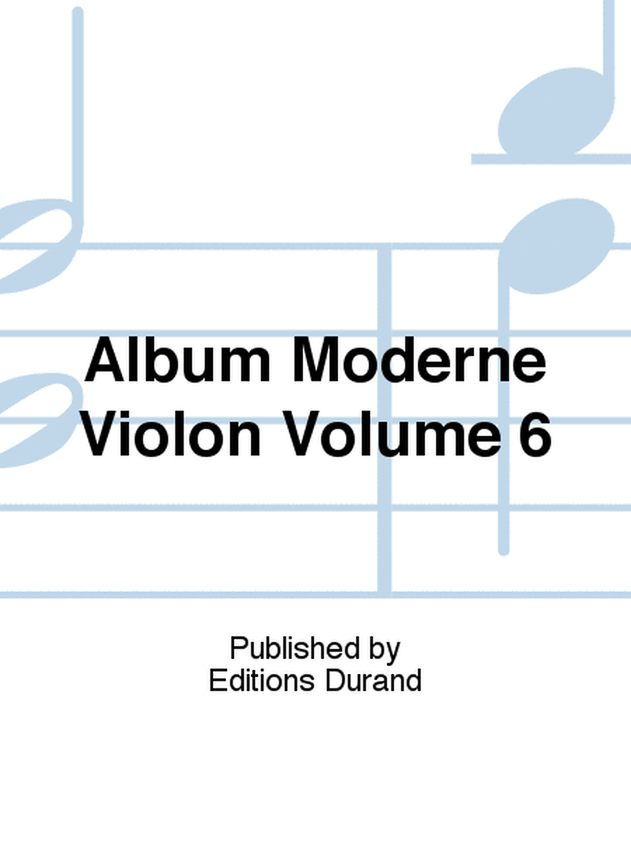 Album Moderne Violon Volume 6