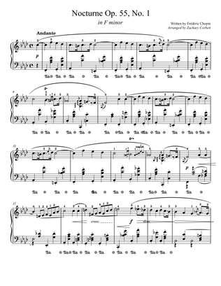Nocturne in F Minor Op. 55 No. 1