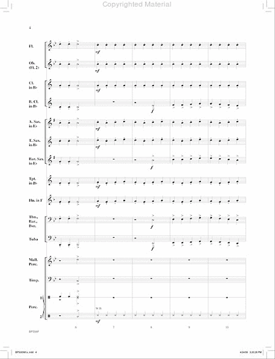 <br>Sheet music extract