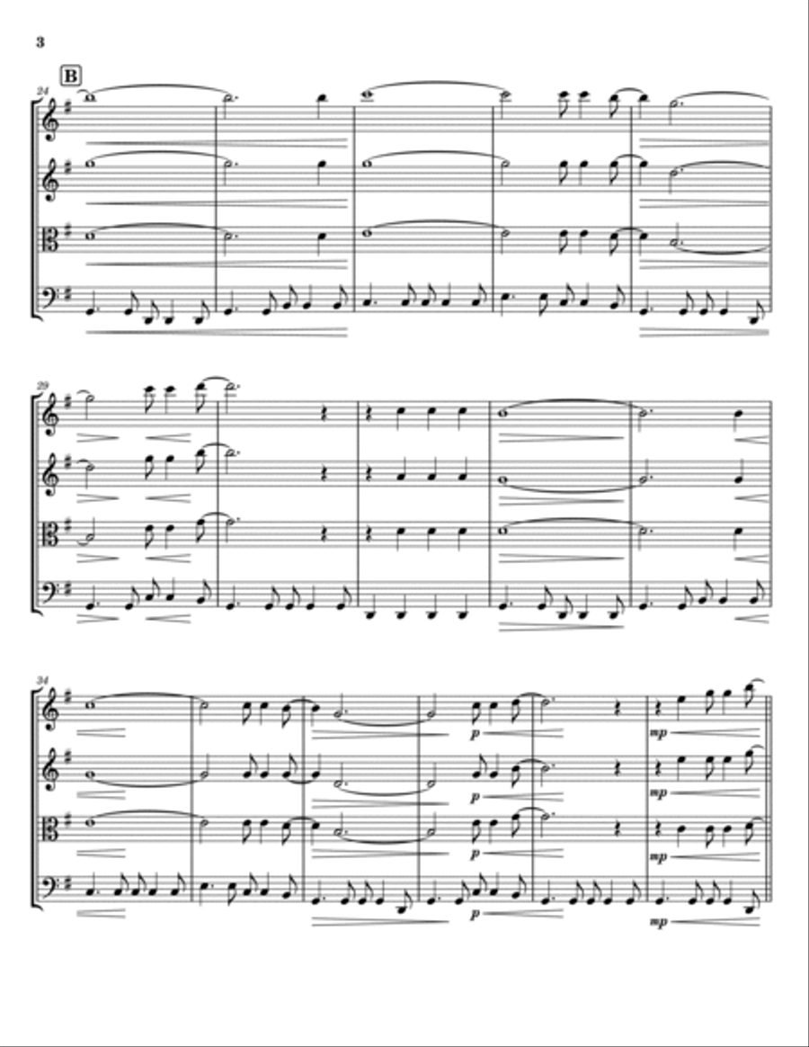 Oh Happy Day Oh Happy Day String Quartet scores gallery preview page 3