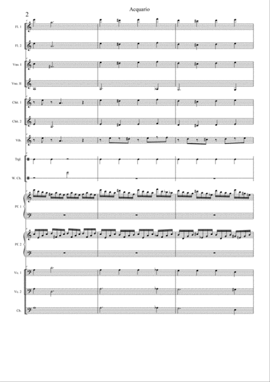 Carnival of the animals: 7-Aquarium Large Ensemble scores gallery preview page 2