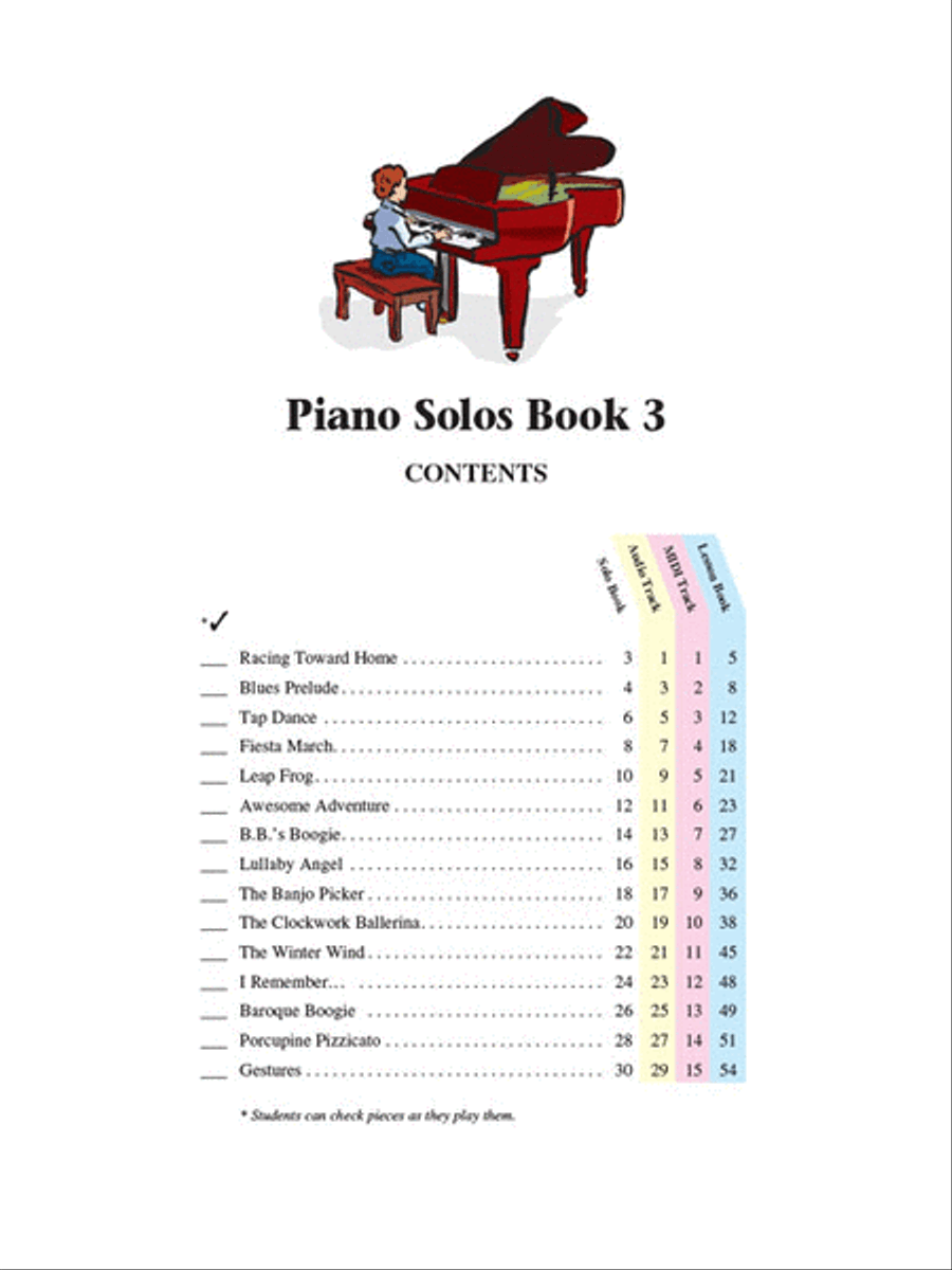 Piano Solos Book 3 - Revised Edition image number null