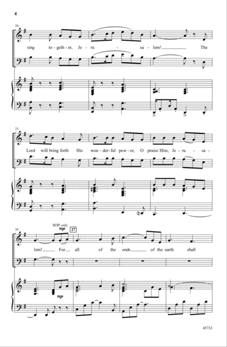 Break Forth into Joy 4-Part scores gallery preview page 4