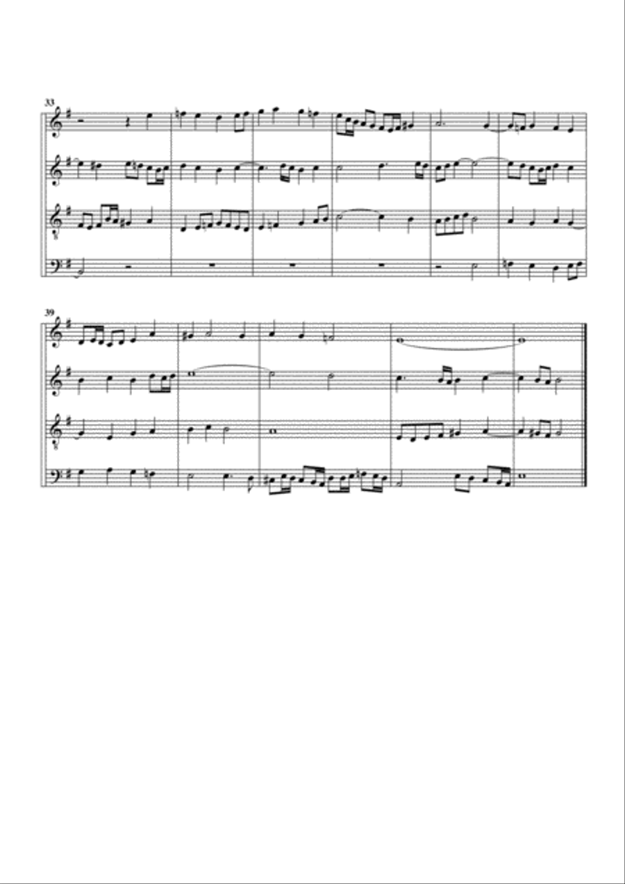 Es woll' uns Gott genaedig sein (no.2) (arrangement for 4 recorders) Recorder scores gallery preview page 3