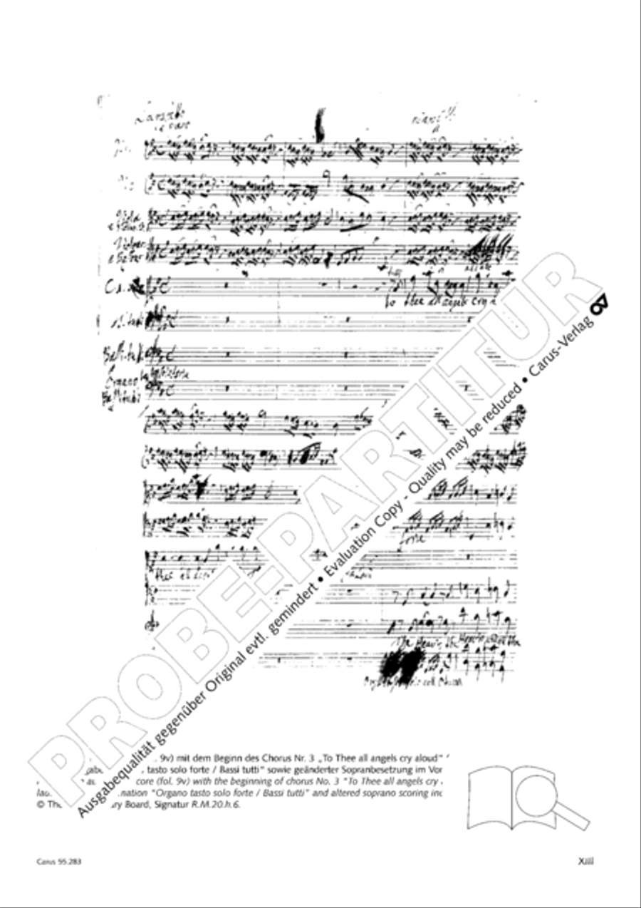 Te Deum for the Victory of Dettingen SSATB scores gallery preview page 14