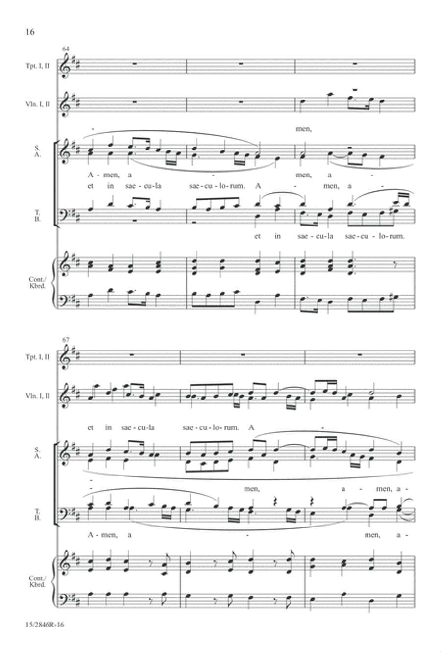 Nunc dimittis 4-Part scores gallery preview page 16