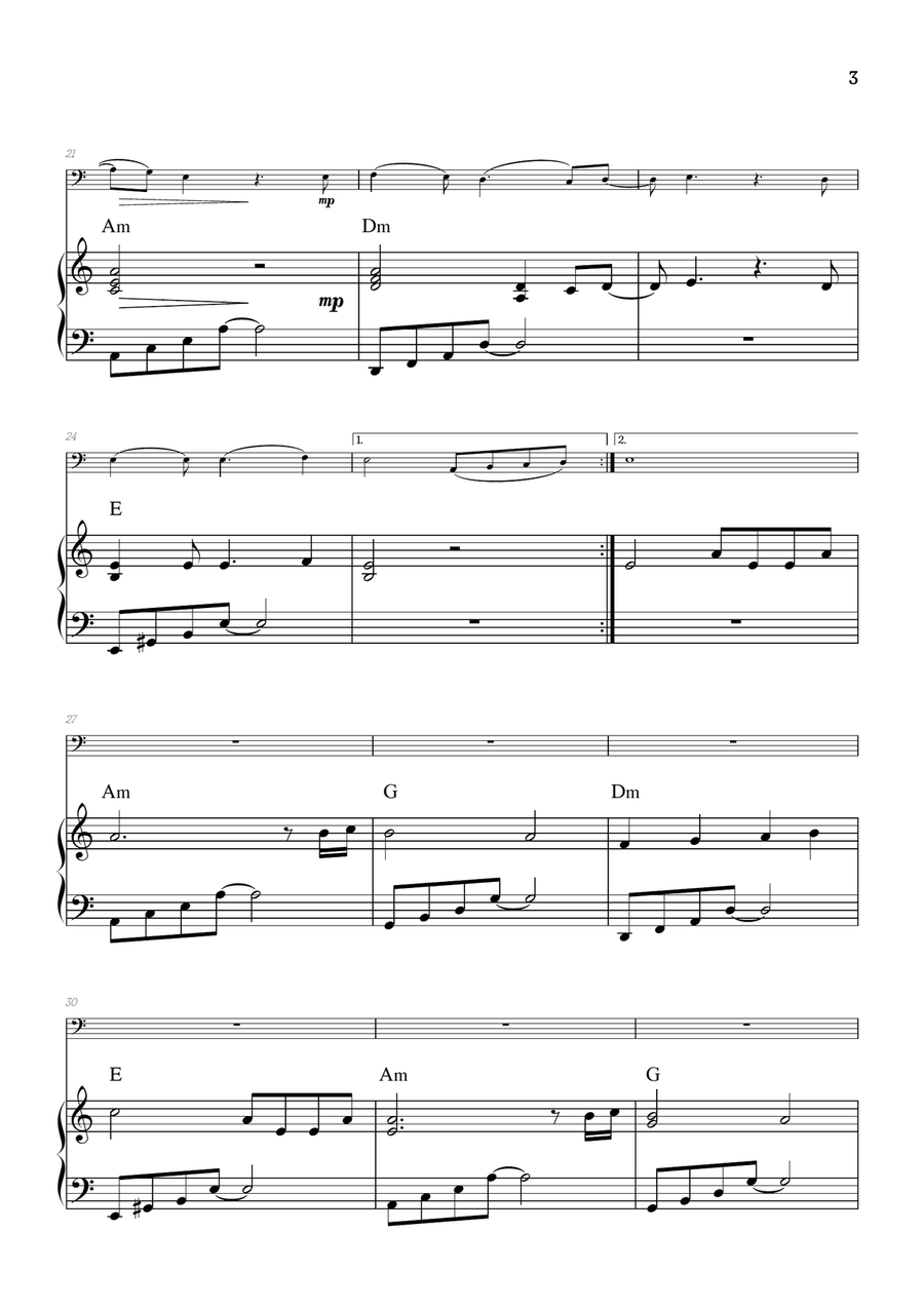 Mary, Did You Know? Piano scores gallery preview page 3