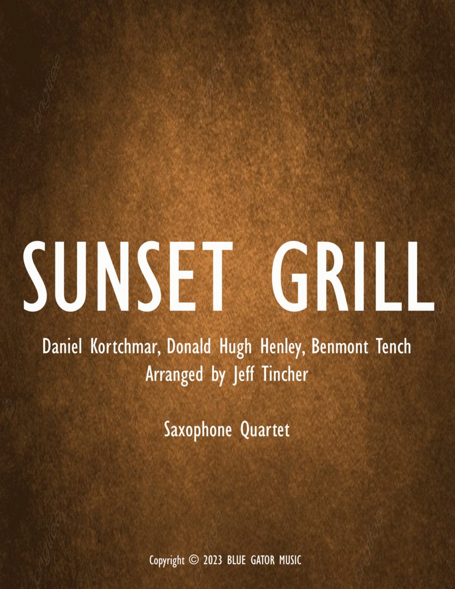 Sunset Grill Sunset Grill Saxophone Quartet scores gallery preview page 1